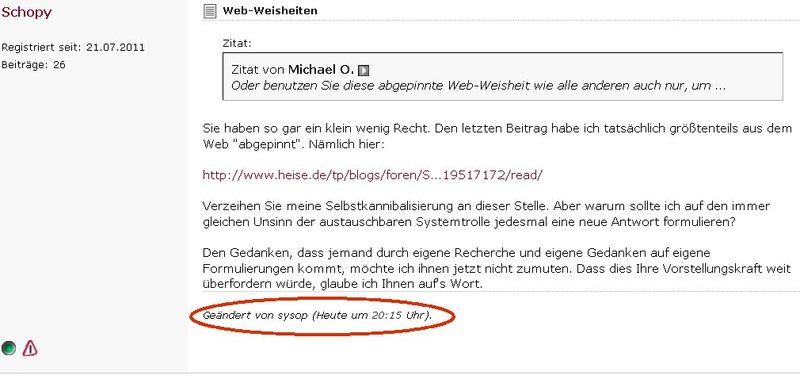 Spon Zensur